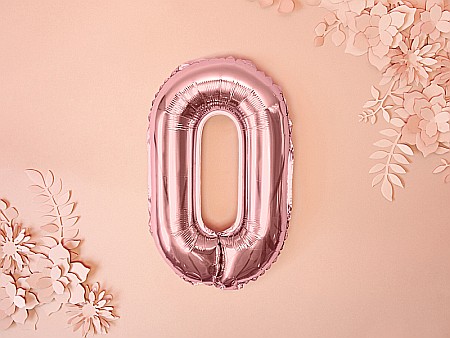 PD BALON FOLIE ALUMINIU Number "0", 35cm, rose gold FB10M-0-019R [4]