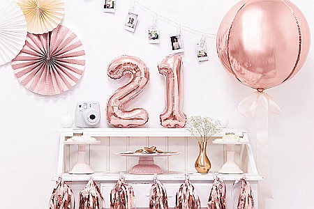 PD BALON FOLIE ALUMINIU Number "1", 35cm, rose gold FB10M-1-019R [1]