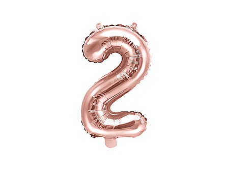 Baloane si accesorii - PD BALON FOLIE ALUMINIU Number "2", 35cm, rose gold FB10M-2-019R