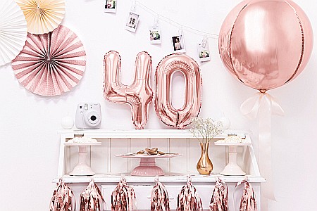 PD BALON FOLIE ALUMINIU Number "4", 35cm, rose gold FB10M-4-019R [1]