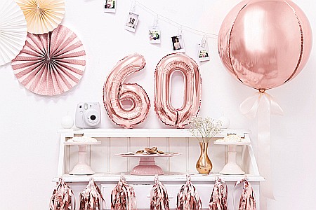 PD BALON FOLIE ALUMINIU Number "6", 35cm, rose gold FB10M-6-019R [2]