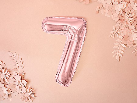 PD BALON FOLIE ALUMINIU Number "7", 35cm, rose gold FB10M-7-019R [3]