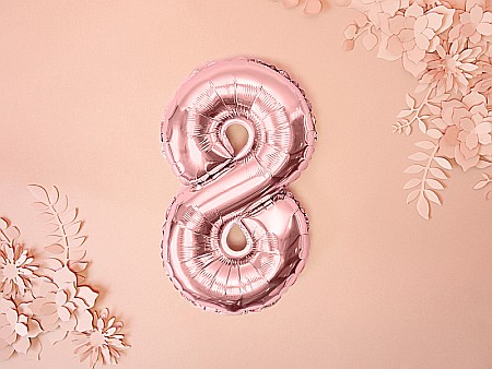PD BALON FOLIE ALUMINIU Number "8", 35cm, rose gold FB10M-8-019R [4]