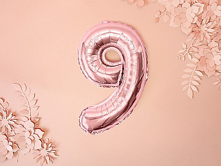 PD BALON FOLIE ALUMINIU Number "9", 35cm, rose gold FB10M-9-019R [2]