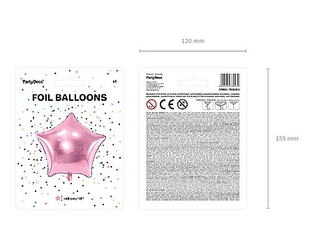 PD BALON FOLIE ALUMINIU Star, 48cm, light pink FB3M-081J [3]