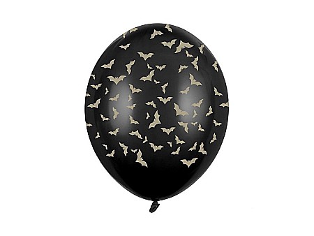 ARTICOLE PARTY - PD BALOANE Balloons 30cm, Bats, Pastel Black 6/set SB14P-292-010-6