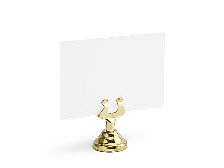 PD SUPORT NUMERE MASA, Place card holder, gold, 4cm PCH2-4-019 [1]
