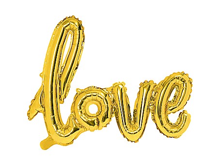Baloane si accesorii - PD BALON FOLIE ALUMINIU Love, 73x59cm, gold FB15M-019