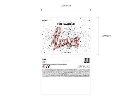 PD BALON FOLIE ALUMINIU Love, 73x59cm, rose gold FB15M-019R [1]