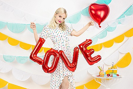 PD BALON FOLIE ALUMINIU Love, 140x35cm, red FB17M-007 [1]