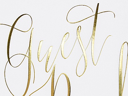 PD CARTE DE OASPETI 20*24.5CM 22F ALBA INSCRIPTIE AURIE KWAP58-008 [1]