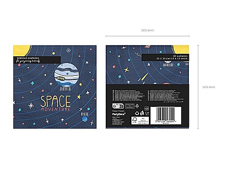 PD SERVETELE HARTIE 33*33CM SPACE PARTY 20/SET SP33-57 [6]