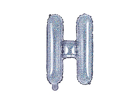 Baloane de Craciun si An Nou - PD BALON FOLIE ALUMINIU Letter "H", 35cm, holographic FB2H-H-018