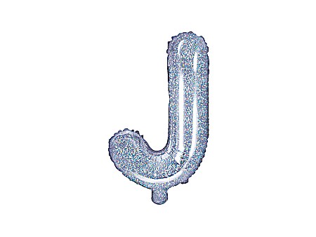 Baloane de Craciun si An Nou - PD BALON FOLIE ALUMINIU Letter "J", 35cm, holographic FB2H-J-018