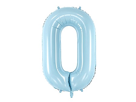 Baloane si accesorii - PD BALON FOLIE ALUMINIU Number "0", 86cm, light blue FB1P-0-001J