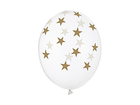 HOBBY - PD BALOANE Strong Balloons 30cm star cristal clear 6/set sb14c-257-099g-6