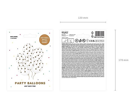 PD BALOANE Strong Balloons 30cm star cristal clear 6/set sb14c-257-099g-6 [3]