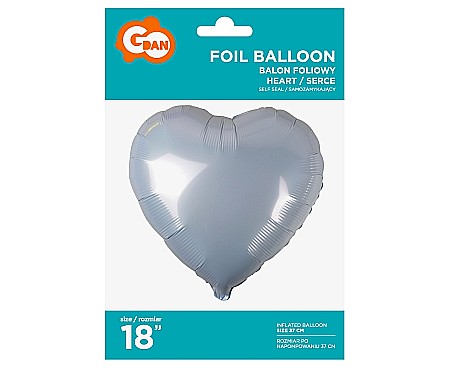 GOD BALON FOLIE ALUMINIU Heart, white, 46cm HS-S18BL [1]