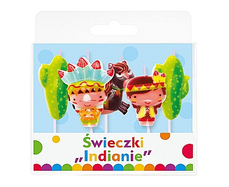 GOD LUMANARI TORT Indians, 8cm, 5/set PF-SPID [1]