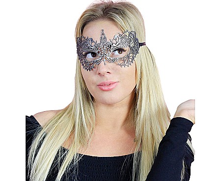 ARTICOLE PARTY - GOD MASCA Lace mask, Silver Magic 7.5 x 20cm MASM-YH