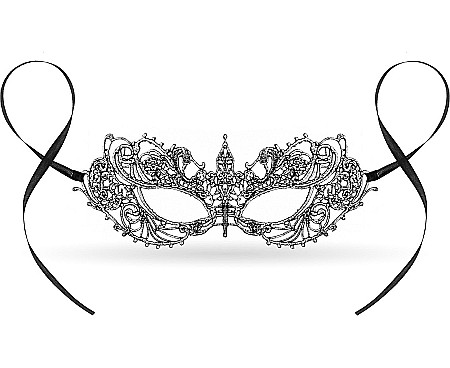 GOD MASCA Lace mask, Silver Magic 7.5 x 20cm MASM-YH [1]
