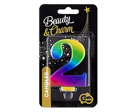 GOD LUMANARI TORT Number 2, galaxy, 8cm PF-SCG2 [1]