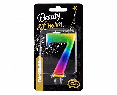 GOD LUMANARI TORT Number 7, galaxy, 8cm PF-SCG7 [1]