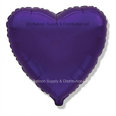 Baloane si accesorii - GOD BALON FOLIE ALUMINIU Heart, 23cm, violet 202500V