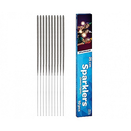 ARTIFICII STELUTE, SILVER,  25CM 10/SET ZO25/10 [2]