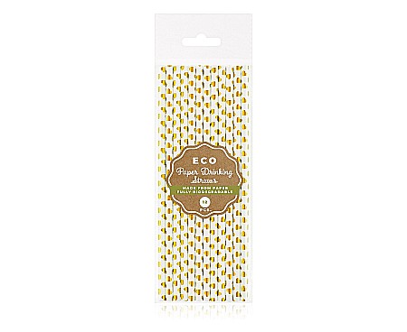 GOD PAIE DIN HARTIE PENTRU BAUTURI gold hearts, 19.5cm 12/set SG-RPZS12 [1]