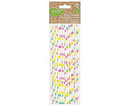 GOD PAIE DIN HARTIE PENTRU BAUTURI colorful dots, 12/set SG-RPKG12 [1]