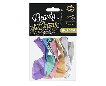 GOD BALON LATEX BEAUTY&CHARM PLATINUM COLOURS 30CM 7/SET CB-7LMX [1]