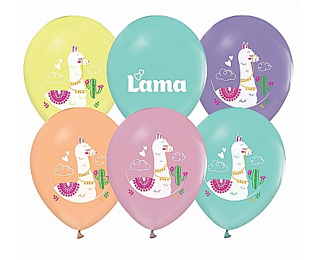 ARTICOLE PARTY - GOD BALOANE LATEX LLAMAS 30CM 5/SET GZ-LAM5