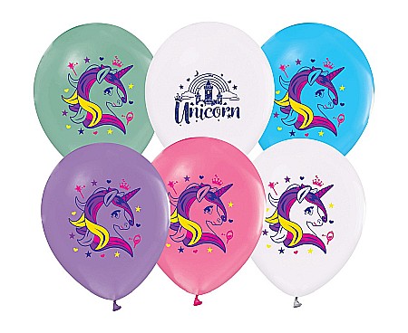 ARTICOLE PARTY - GOD BALOANE LATEX Unicorns, 30cm, 5/set GZ-JED5