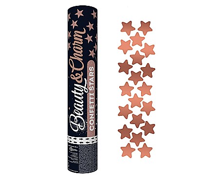 ARTICOLE PARTY - GOD CONFETTI Confetti cannon Rose Gold Stars, 30cm KP-RG30