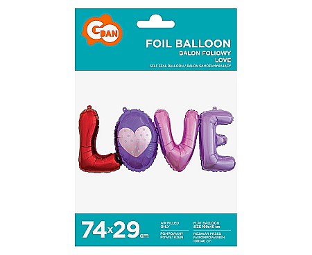 GOD BALON FOLIE litere LOVE 74CM BF-LTLV [1]