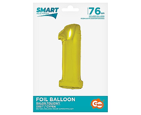GOD BALON FOLIE ALUMNIU SMART 1 GOLD 76CM CH-SZL1 [1]