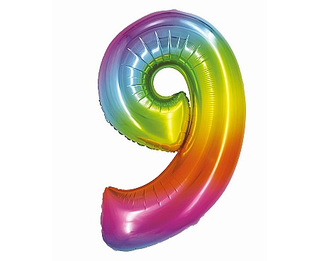 ARTICOLE PARTY - GOD BALON FOLIE ALUMINIU SMART 9 RAINBOW 76CM CH-STC9