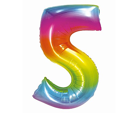 ARTICOLE PARTY - GOD BALON FOLIE ALUMINIU SMART 5 RAINBOW 76CM CH-STC5