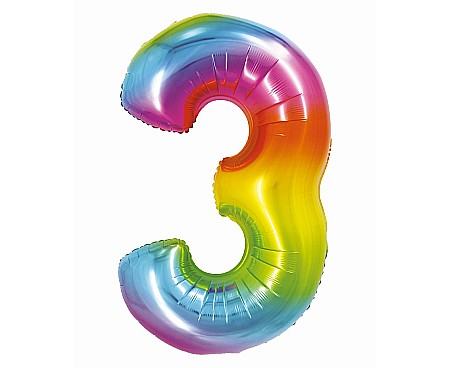 ARTICOLE PARTY - GOD BALON FOLIE ALUMINIU SMART 3 RAINBOW 76CM CH-STC3