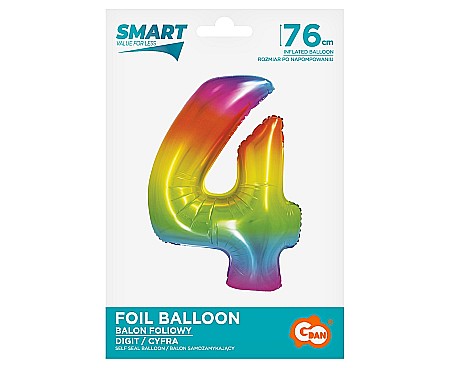 GOD BALON FOLIE ALUMINIU SMART 4 RAINBOW 76CM CH-STC4 [1]