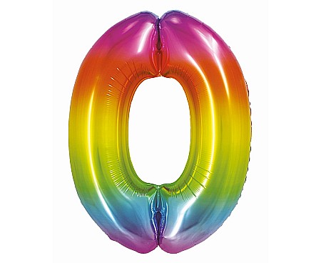 ARTICOLE PARTY - GOD BALON FOLIE ALUMINIU SMART 0 RAINBOW 76CM CH-STC0