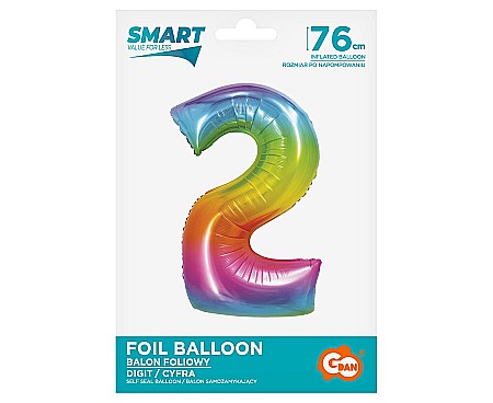 GOD BALON FOLIE ALUMINIU SMART 2 RAINBOW 76CM CH-STC2 [1]