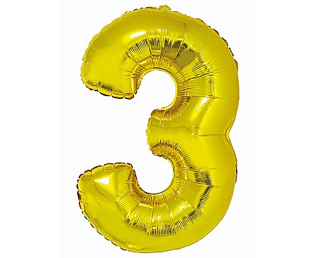 ARTICOLE PARTY - GOD BALON FOLIE ALUMNIU SMART 3 GOLD 76CM CH-SZL3