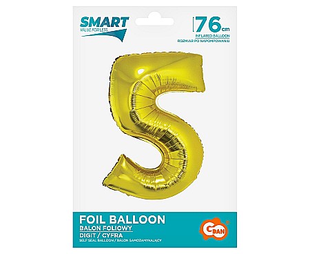GOD BALON FOLIE ALUMNIU SMART 5 GOLD 76CM CH-SZL5 [1]