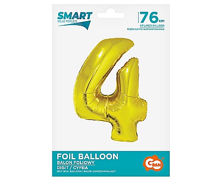 GOD BALON FOLIE ALUMNIU SMART 4 GOLD 76CM CH-SZL4 [1]