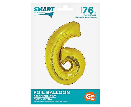 GOD BALON FOLIE ALUMNIU SMART 6 GOLD 76CM CH-SZL6 [1]