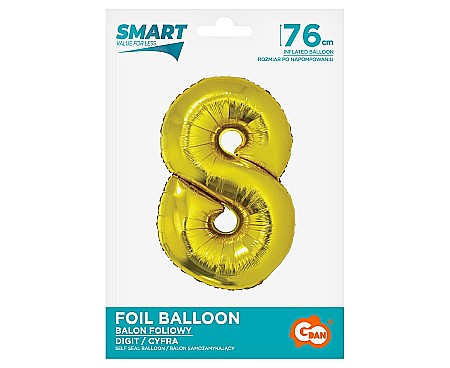 GOD BALON FOLIE ALUMNIU SMART 8 GOLD 76CM CH-SZL8 [1]
