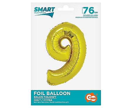 GOD BALON FOLIE ALUMNIU SMART 9 GOLD 76CM CH-SZL9 [1]