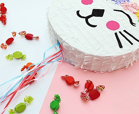 GOD PINATA PARTY CAT WITH FLOWERS 33*35*7.5CM WM-PKKW [2]